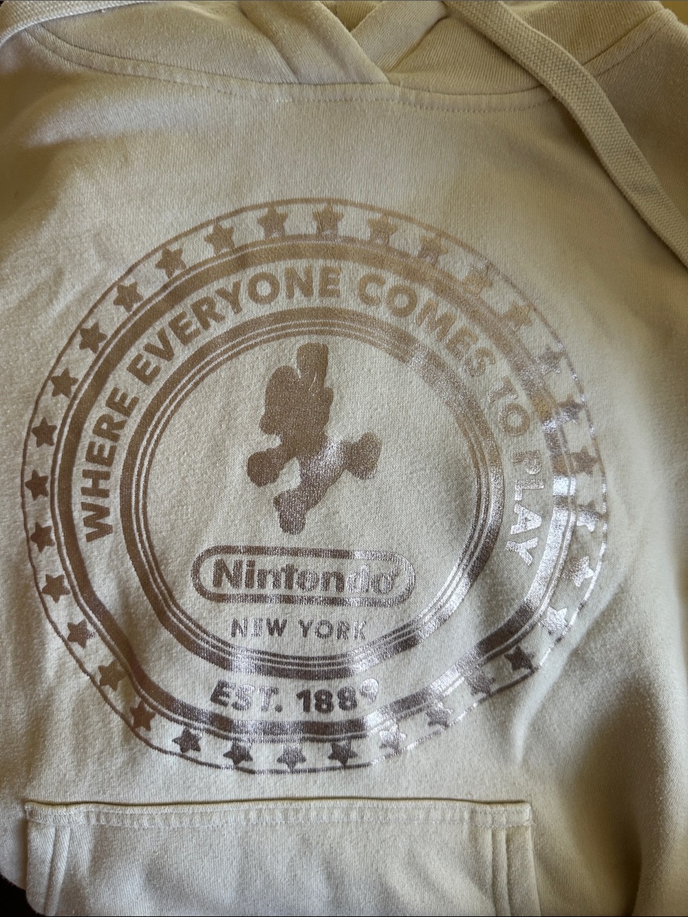 This hoodie shown is official Nintendo New York (Nintendo World) merchandise.